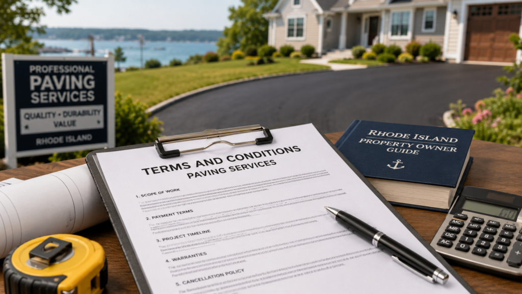Understanding Terms and Conditions for Paving Services: What Property Owners in Rhode Island Should Know
